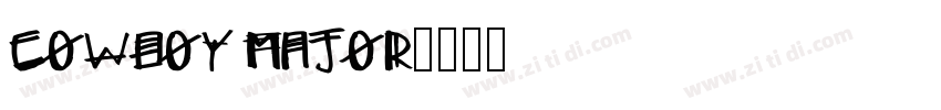 Cowboy Major字体转换